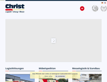 Tablet Screenshot of christ-logistik.com